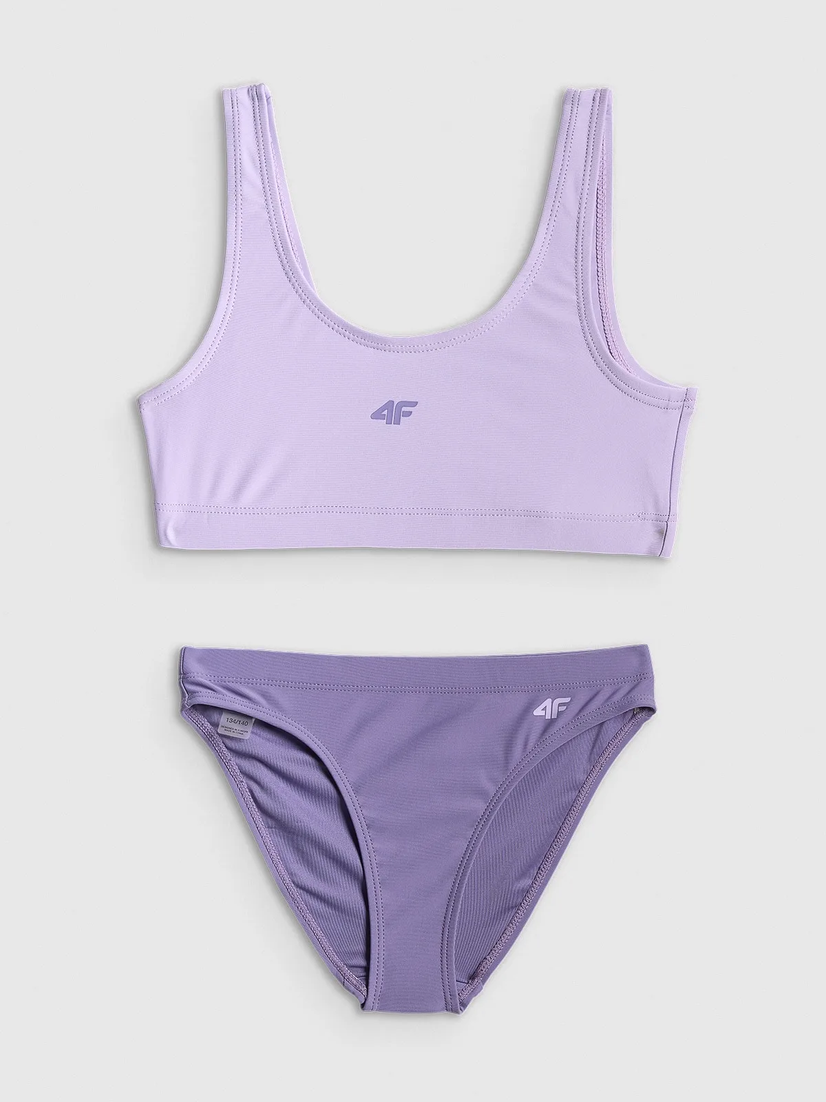 4F Costum de baie din două piese fete - mov