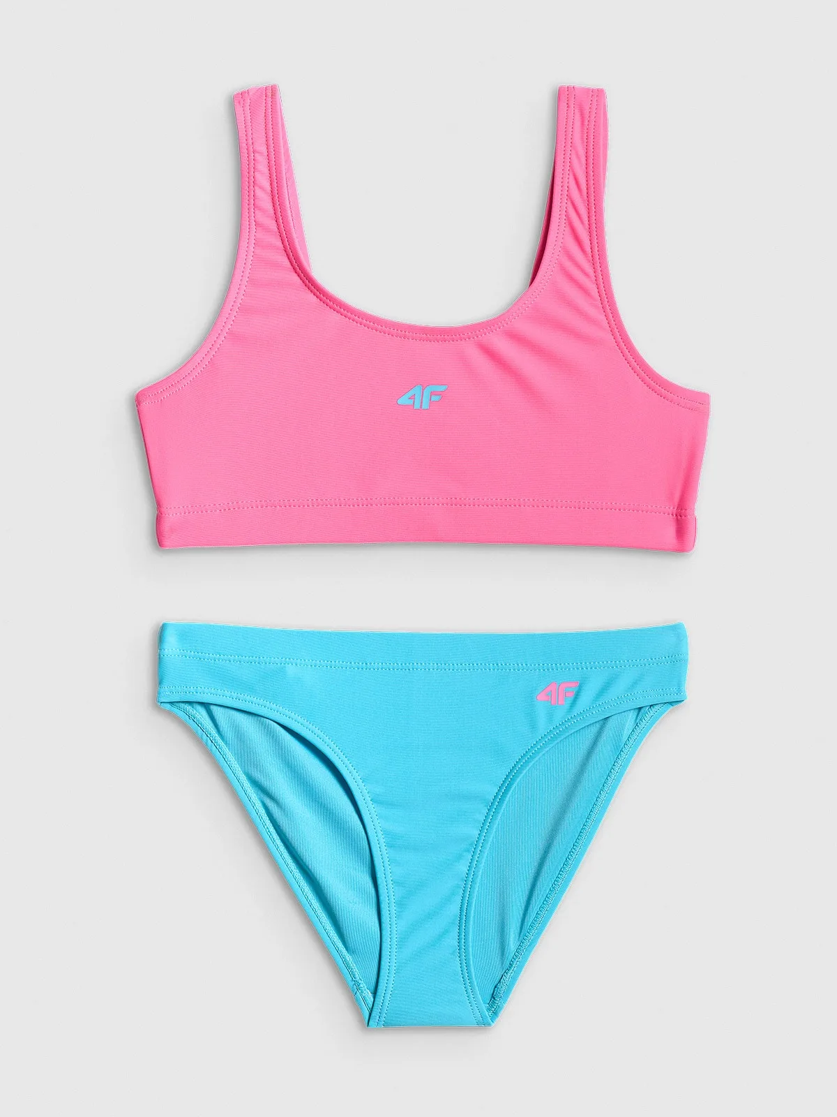 4F Costum de baie din două piese fete - multicolor