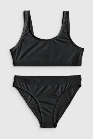 4F Costum de baie din două piese fete - negru