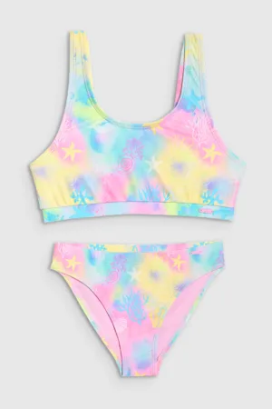 4F Costum de baie din două piese pentru fete - multicolor