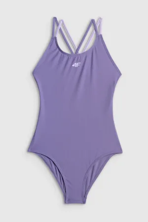 4F Costum de baie întreg fete - mov