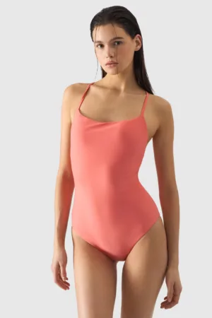 4F Costum de baie întreg pentru femei - roz somon