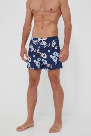 Abercrombie & Fitch pantaloni scurti de baie culoarea albastru marin