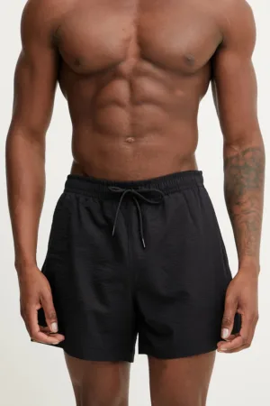Abercrombie & Fitch pantaloni scurți de baie culoarea negru