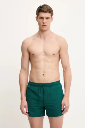 Abercrombie & Fitch pantaloni scurți de baie culoarea verde