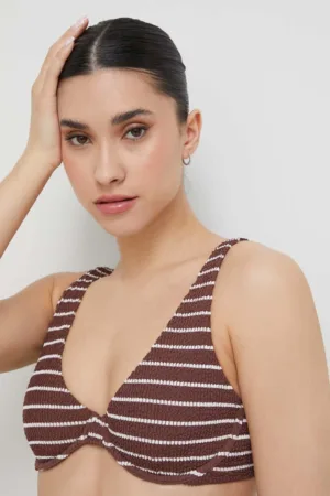 Abercrombie & Fitch sutien de baie culoarea maro