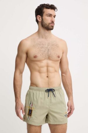 Aeronautica Militare pantaloni scurti de baie culoarea verde