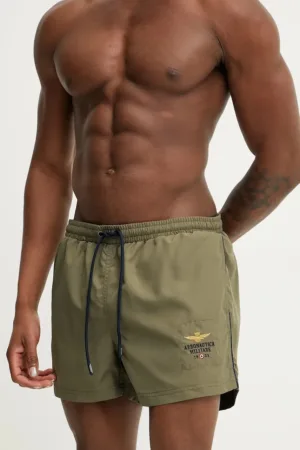 Aeronautica Militare pantaloni scurti de baie culoarea verde