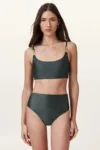 AllSaints sutien de baie TALARIA culoarea verde