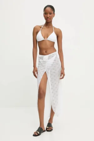Answear Lab costum de baie din două piese cu fustă culoarea alb