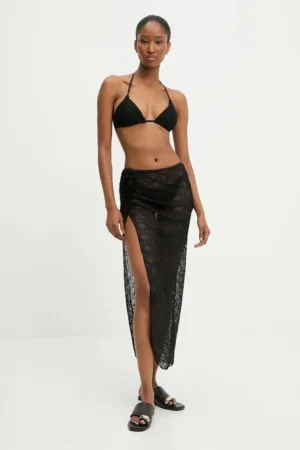 Answear Lab costum de baie din două piese cu fustă culoarea negru