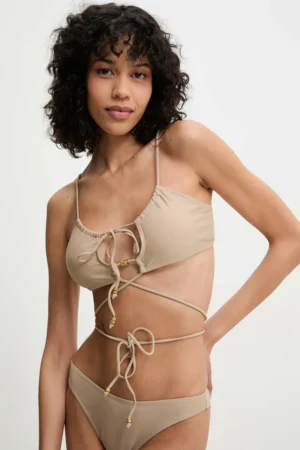 Answear Lab costum de baie din două piese culoarea bej