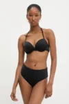 Answear Lab costum de baie din două piese culoarea negru