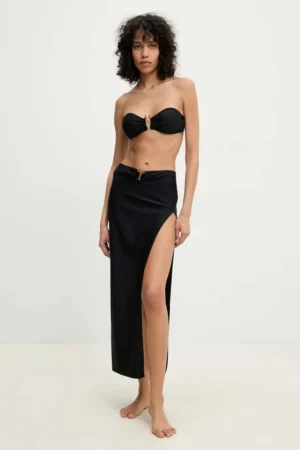 Answear Lab costum de baie din două piese și fustă de plajă culoarea negru