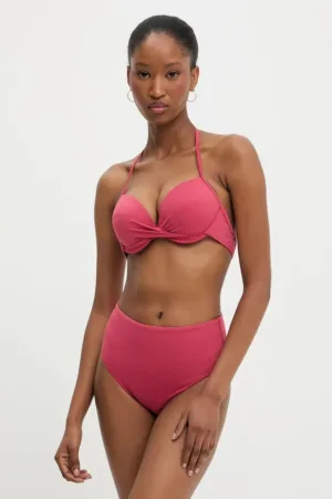 Answear Lab costum de baie din două piese culoarea rosu