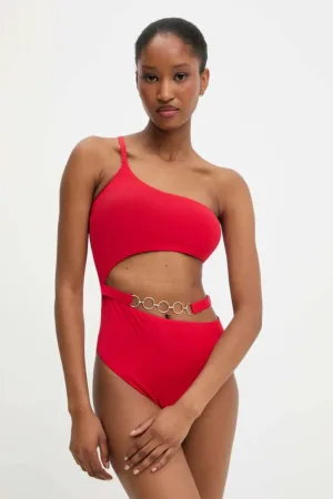 Answear Lab costum de baie din două piese culoarea rosu