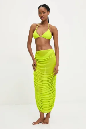 Answear Lab costum de baie din două piese și fustă culoarea verde