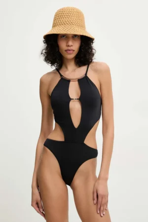 Answear Lab costum de baie dintr-o bucată culoarea negru