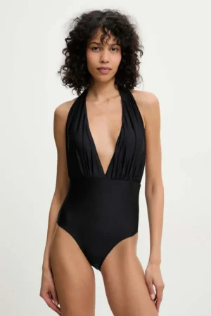 Answear Lab costum de baie dintr-o bucată culoarea negru