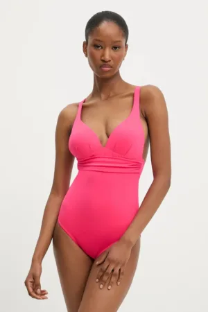 Answear Lab costum de baie dintr-o bucată culoarea portocaliu