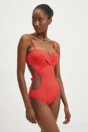 Answear Lab costum de baie dintr-o bucată culoarea rosu