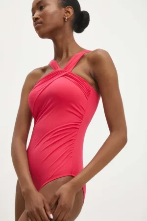 Answear Lab costum de baie dintr-o bucată culoarea rosu