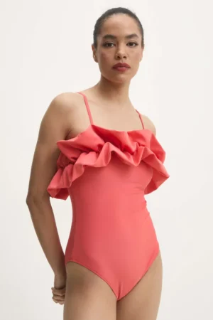 Answear Lab costum de baie dintr-o bucată culoarea rosu