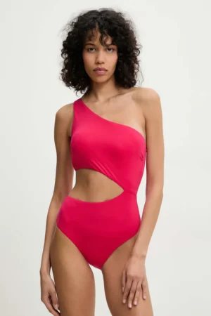 Answear Lab costum de baie dintr-o bucată culoarea roz