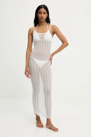 Answear Lab costum de baie și rochie de plajă culoarea alb