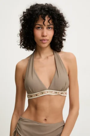 Answear Lab sutien de baie culoarea bej