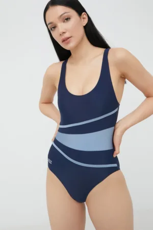 Aqua Speed costum de baie dintr-o bucată Stella culoarea albastru marin