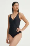 Aqua Speed costum de baie dintr-o bucată culoarea negru