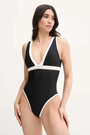 BOSS costum de baie întreg culoarea negru