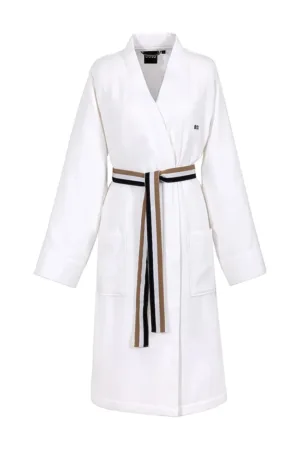 BOSS halat de baie din bumbac BLINEA White L culoarea alb