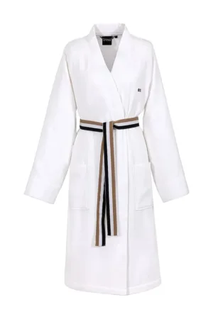 BOSS halat de baie din bumbac BLINEA White M culoarea alb