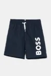 BOSS pantaloni scurti de baie copii culoarea albastru marin
