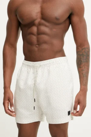 BOSS pantaloni scurti de baie culoarea alb