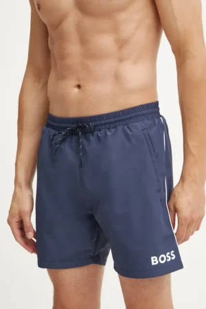 BOSS pantaloni scurti de baie culoarea albastru marin