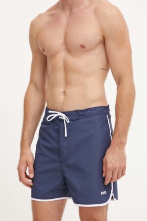 BOSS pantaloni scurti de baie culoarea albastru marin