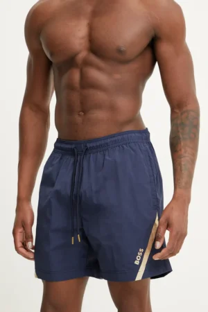 BOSS pantaloni scurti de baie culoarea albastru marin