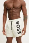 BOSS pantaloni scurti de baie culoarea bej