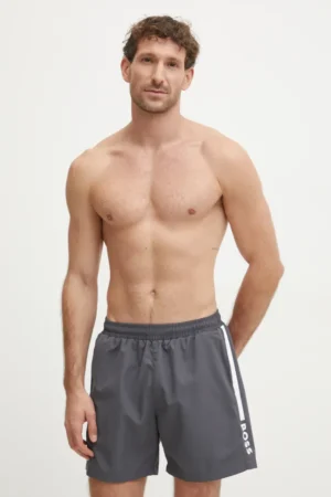 BOSS pantaloni scurti de baie culoarea gri