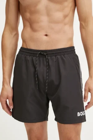 BOSS pantaloni scurti de baie culoarea negru