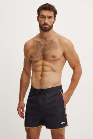 BOSS pantaloni scurti de baie culoarea negru