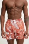 BOSS pantaloni scurti de baie culoarea portocaliu