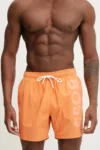 BOSS pantaloni scurti de baie culoarea portocaliu