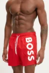 BOSS pantaloni scurti de baie culoarea rosu