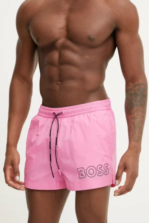 BOSS pantaloni scurti de baie culoarea roz