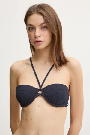 BOSS sutien de baie culoarea albastru marin