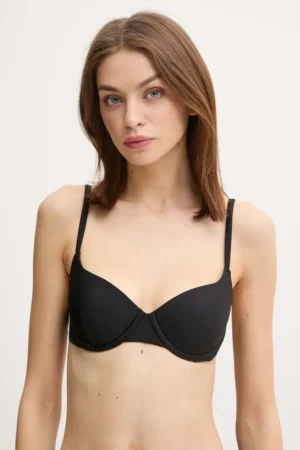 BOSS sutien de baie culoarea negru